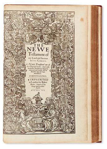 BIBLE IN ENGLISH.  The Holy Bible, containing the Old Testament, and the New.  1617